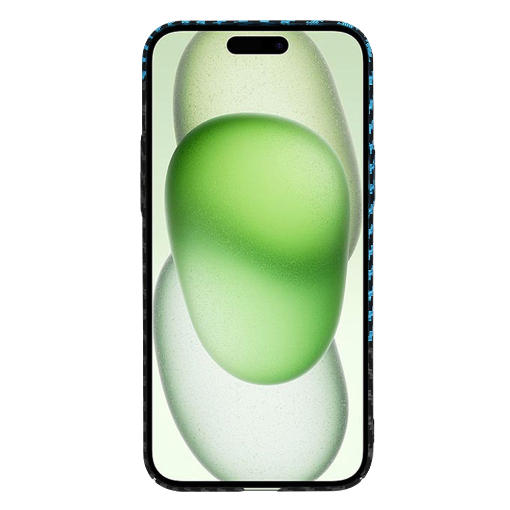Techsuit - Carbonite FiberShell - iPhone 15 Plus - Blue Pulse