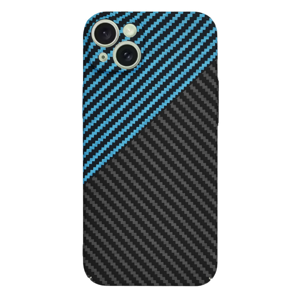 Techsuit - Carbonite FiberShell - iPhone 15 Plus - Blue Pulse