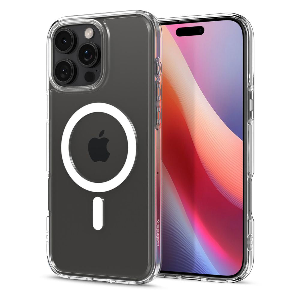 Spigen Husa de protectie Spigen Ultra Hybrid MagSafe (ACS08129) compatibil cu iPhone 16 Pro, Alb – imagine 3