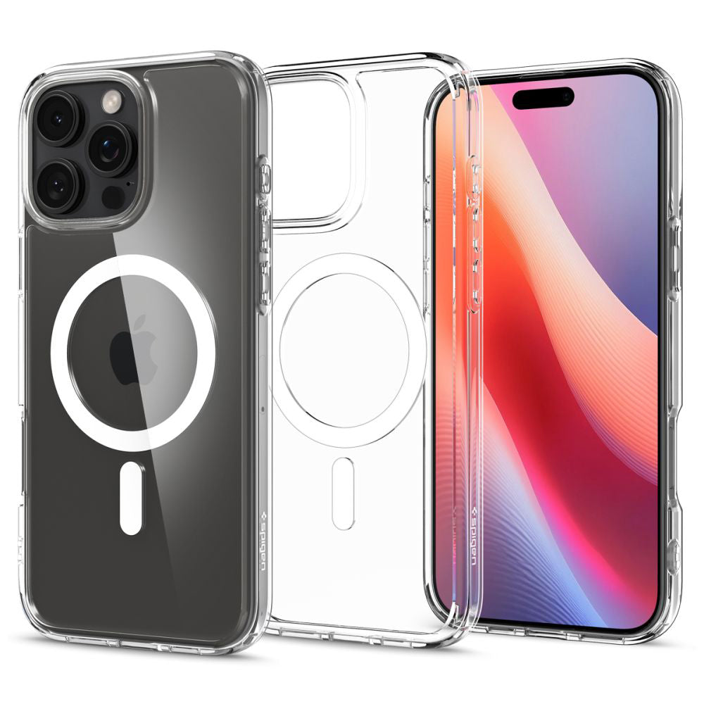 Spigen Husa de protectie Spigen Ultra Hybrid MagSafe (ACS08129) compatibil cu iPhone 16 Pro, Alb