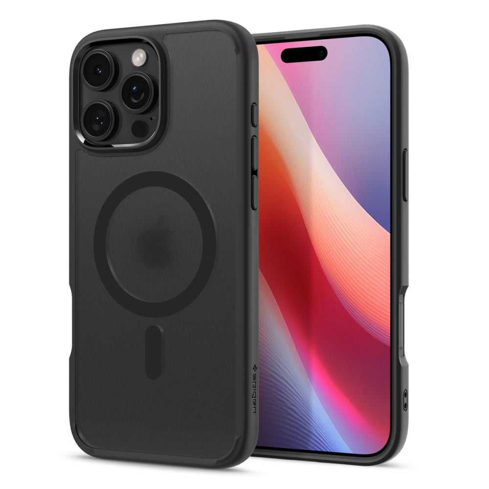 Spigen Husa de protectie Spigen Ultra Hybrid MagSafe (ACS08003) compatibil cu iPhone 16 Pro Max, Frost Black – imagine 3