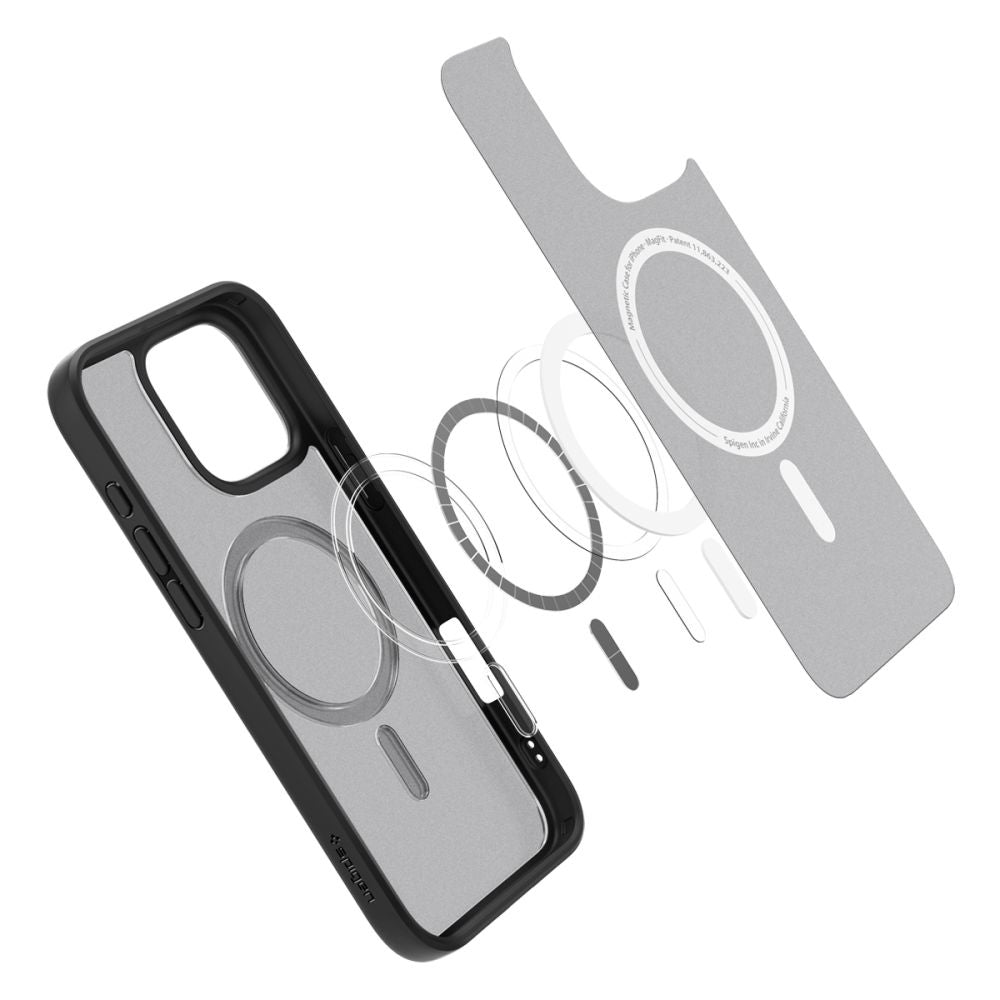 Spigen Husa de protectie Spigen Ultra Hybrid MagSafe (ACS08003) compatibil cu iPhone 16 Pro Max, Frost Black – imagine 5