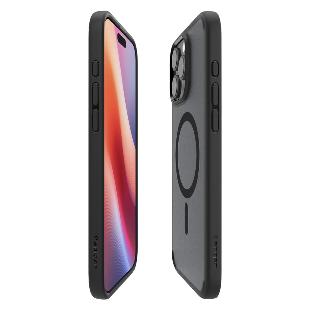 Spigen Husa de protectie Spigen Ultra Hybrid MagSafe (ACS08003) compatibil cu iPhone 16 Pro Max, Frost Black – imagine 4