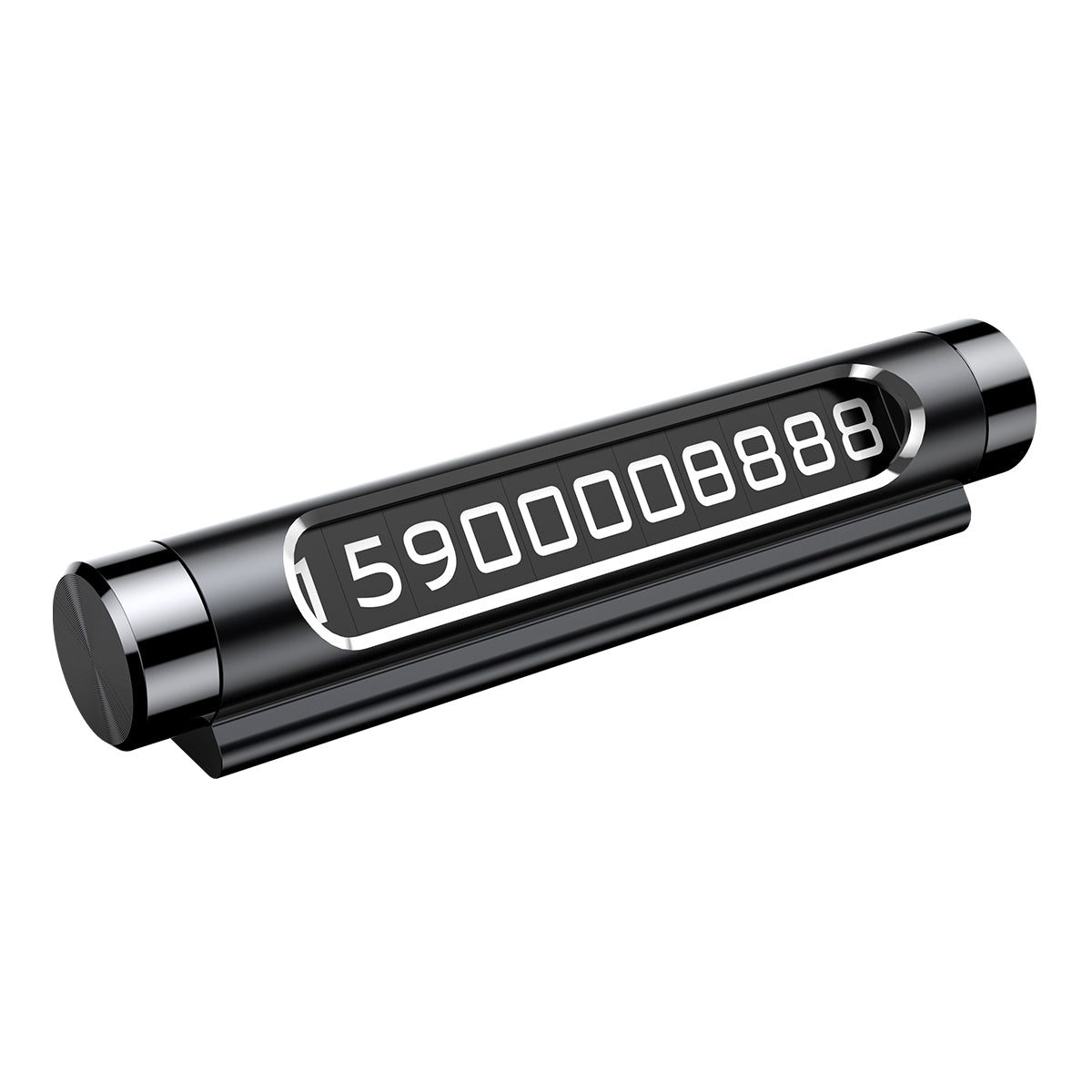 Baseus - Parking Number (ACNUM-01) - for Dashboard, Fluorescent Digits, Number Hiding, Weather-Resistant, Non-Slip - Bla
