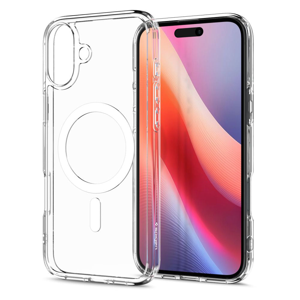 Spigen Husa de protectie Spigen Ultra Hybrid MagSafe (ACS08205) compatibil cu iPhone 16, Alb – imagine 4