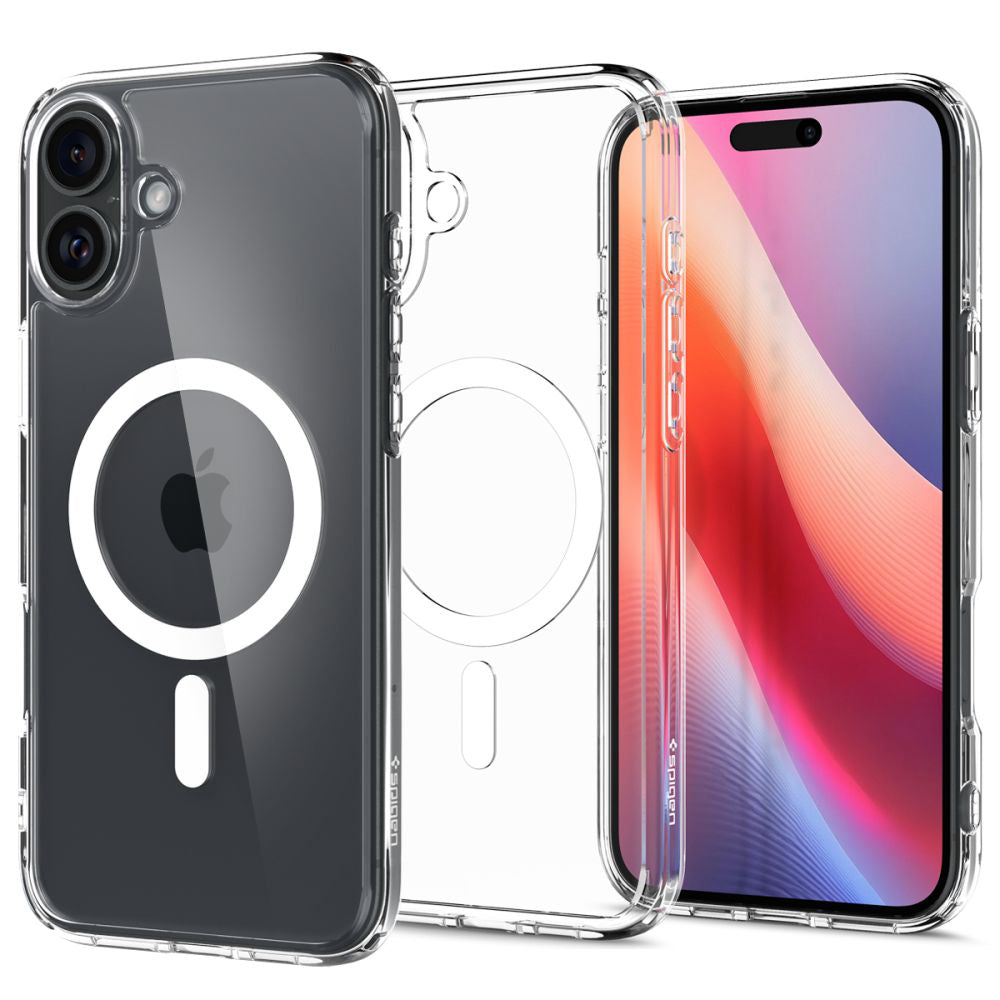 Spigen Husa de protectie Spigen Ultra Hybrid MagSafe (ACS08205) compatibil cu iPhone 16, Alb