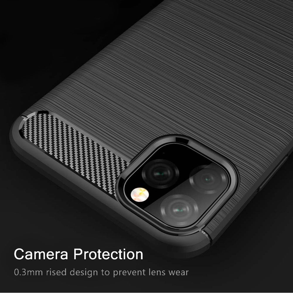 Techsuit - Carbon Silicone - iPhone 11 - Black
