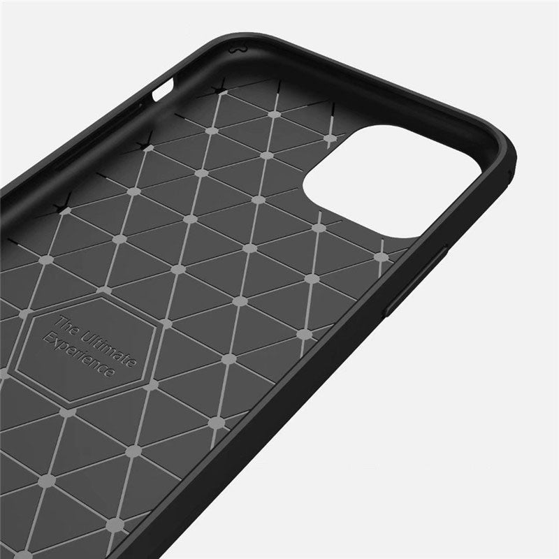 Techsuit - Carbon Silicone - iPhone 11 - Black