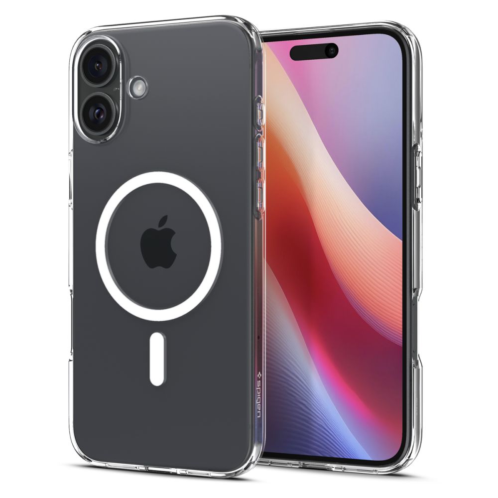 Spigen Husa de protectie Spigen Liquid Crystal MagSafe (ACS08390) compatibil cu iPhone 16, Transparent
