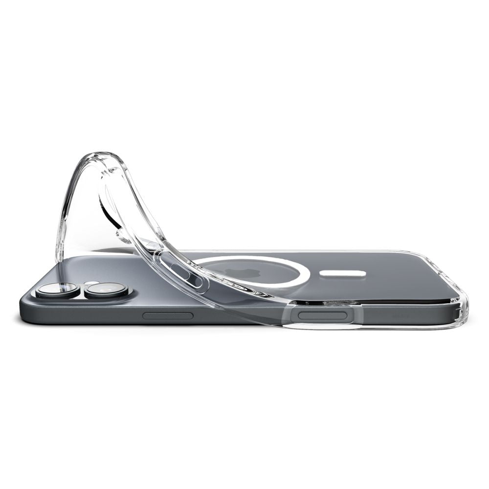 Spigen Husa de protectie Spigen Liquid Crystal MagSafe (ACS08390) compatibil cu iPhone 16, Transparent – imagine 3