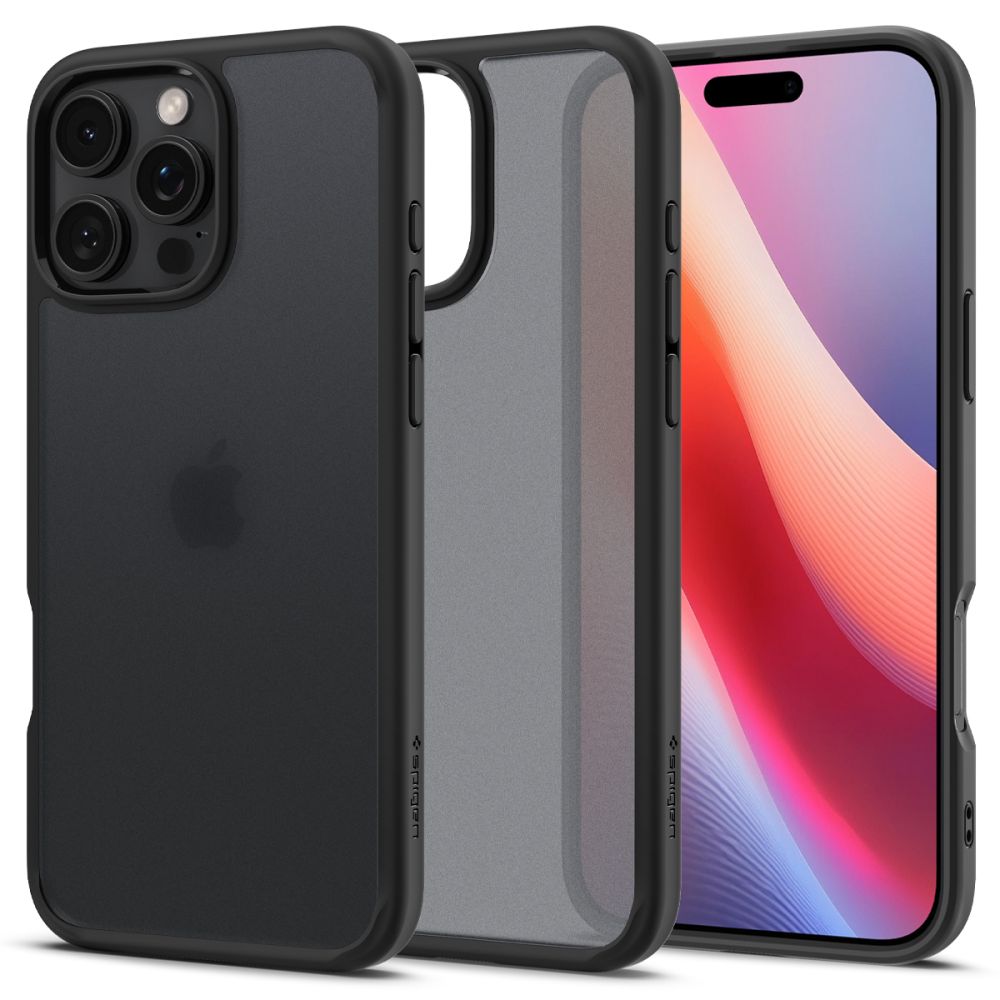 Spigen Husa de protectie Spigen Ultra Hybrid (ACS08124) compatibil cu iPhone 16 Pro, Frost Black