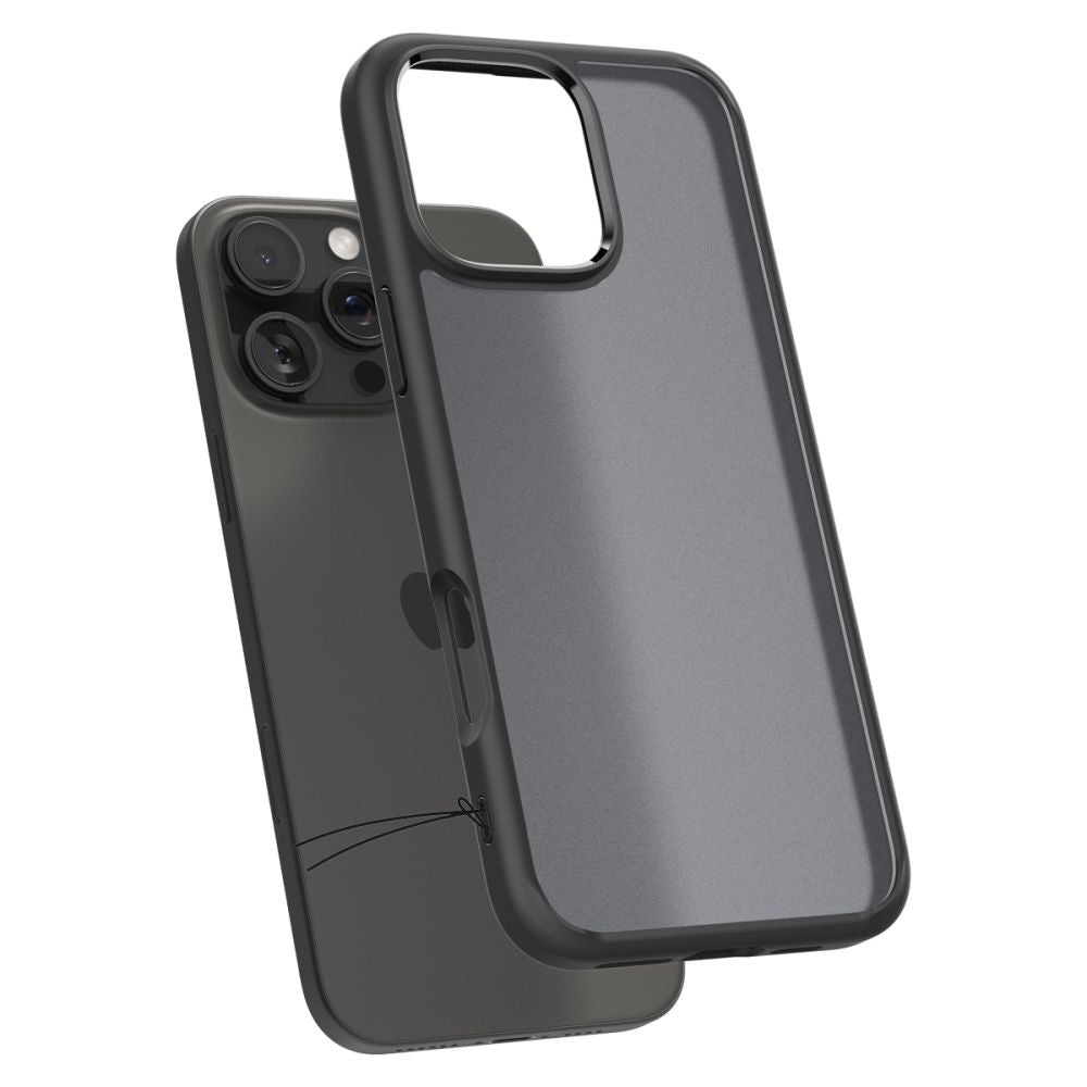 Spigen Husa de protectie Spigen Ultra Hybrid (ACS08124) compatibil cu iPhone 16 Pro, Frost Black – imagine 4