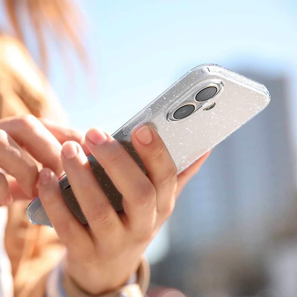 Spigen - Liquid Crystal Glitter (ACS08192) - iPhone 16 - Crystal Quartz