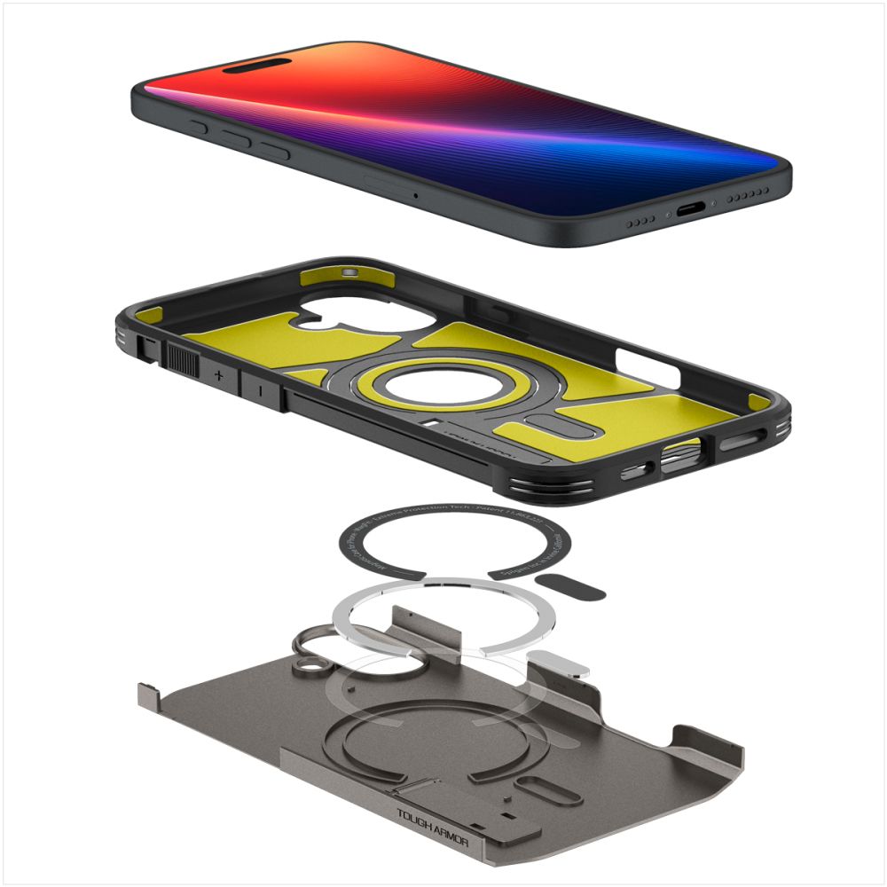 Spigen - Tough Armor MagSafe (ACS08215) - iPhone 16 - Gunmetal