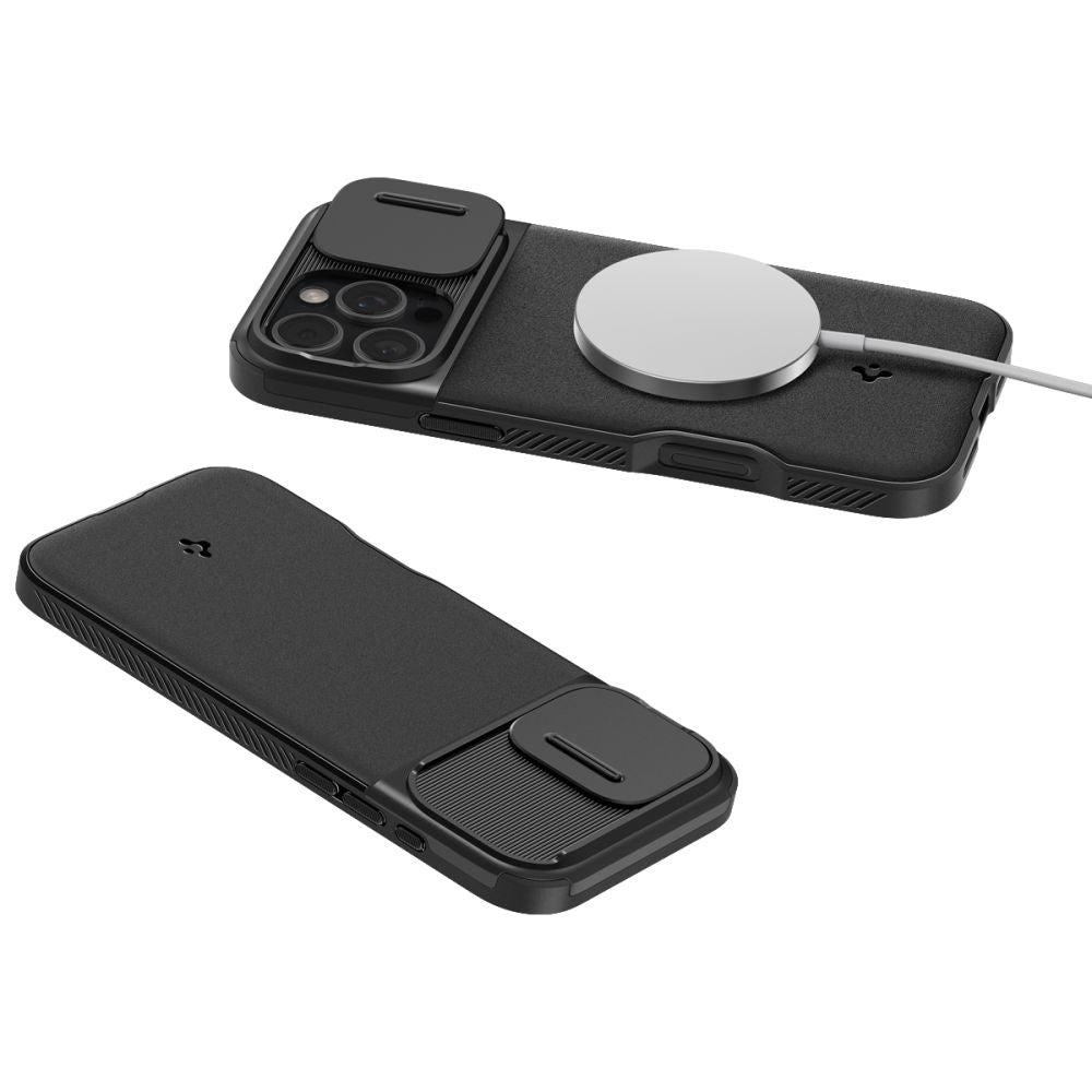 Spigen - Optik Armor MagSafe (ACS08015) - iPhone 16 Pro Max - Black