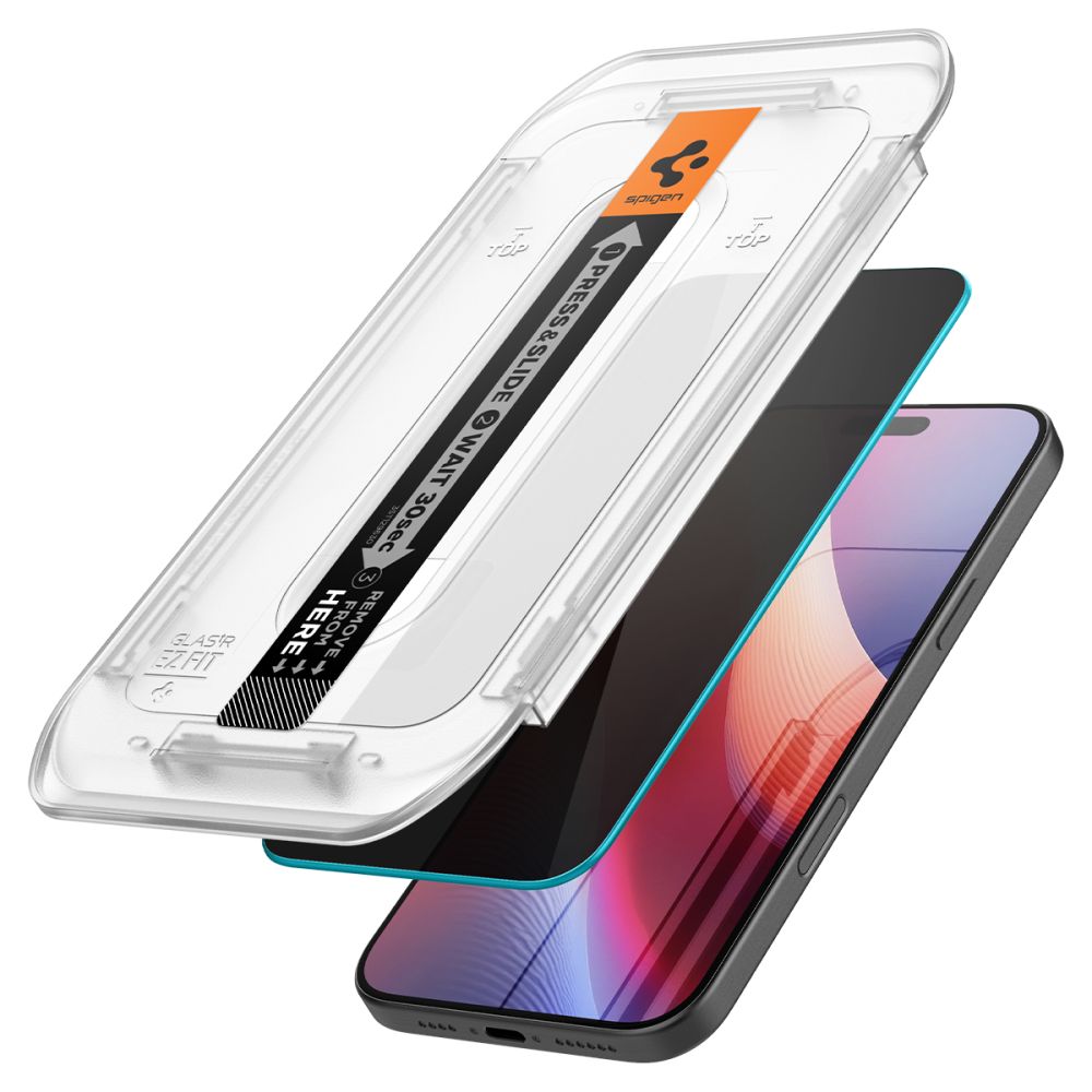 Spigen - (2 pack) Glas.tR EZ-FIT (AGL07908) - iPhone 16 Pro Max / iPhone 17 Pro Max - Privacy