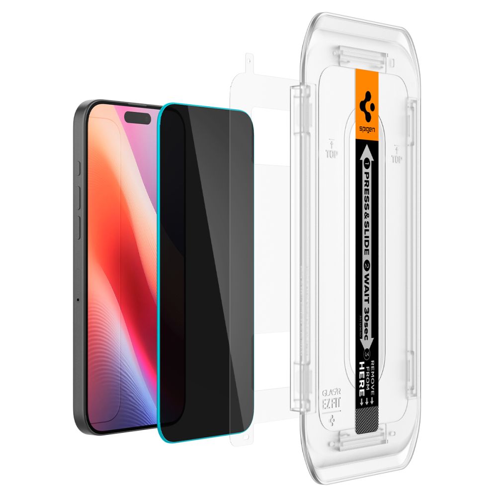 Spigen - (2 pack) Glas.tR EZ-FIT (AGL07908) - iPhone 16 Pro Max / iPhone 17 Pro Max - Privacy