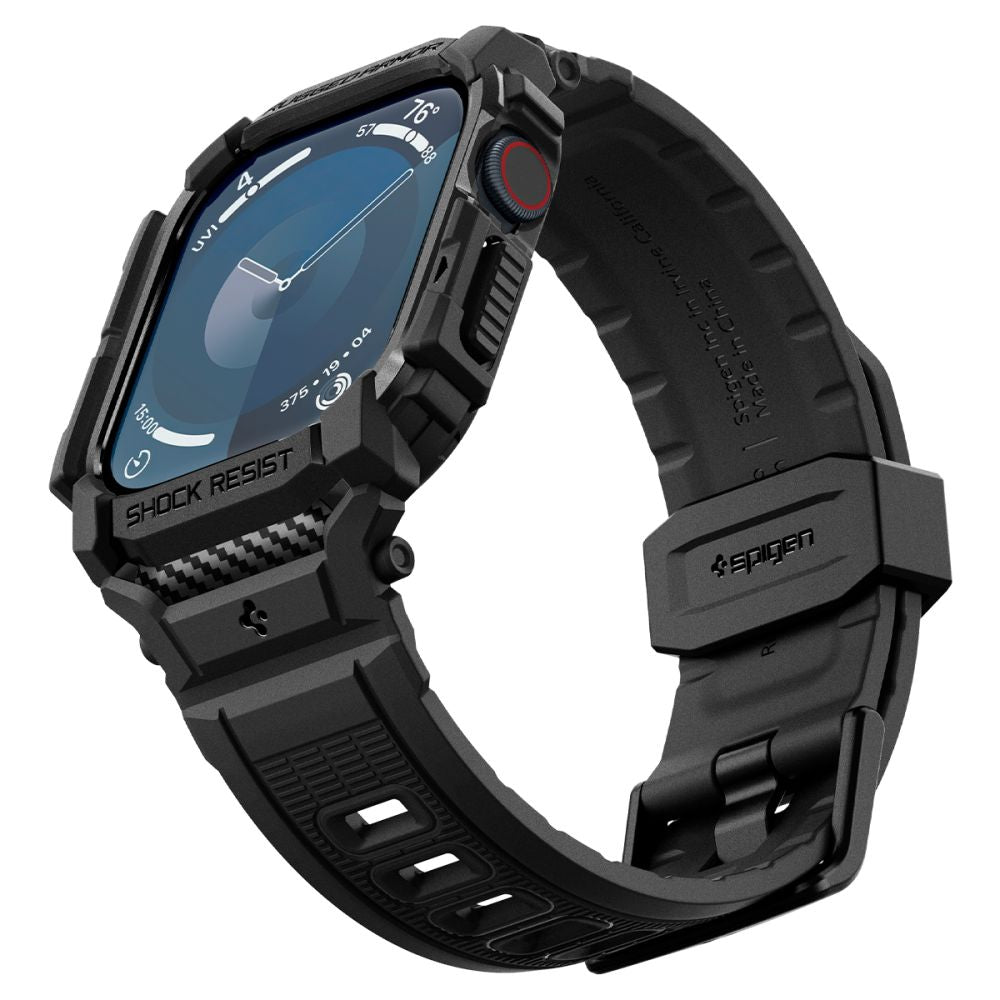 Spigen - Rugged Armor Pro (ACS08591) - Apple Watch 10 42mm / Watch 11 42mm - Matte Black
