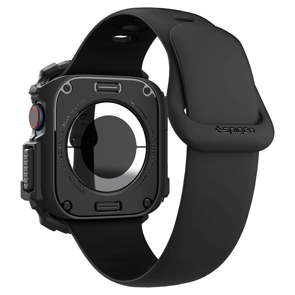 Spigen - Rugged Armor (ACS08585) - Apple Watch 10 42mm / Watch 11 42mm - Black