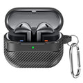 Techsuit - CarbonFiber - for Samsung Galaxy Buds 3 / 3 Pro / 3 FE - Black