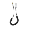 Baseus - Wireless Audio Receiver BA01 (CABA01-01) - Jack 3.5mm to Car Auxiliary, USB, Bluetooth 5.0, Zinc Alloy - Black