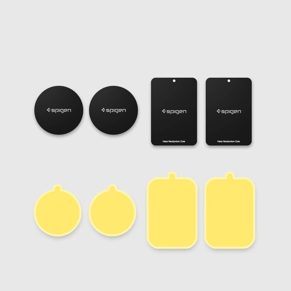 Spigen - (4 pack) Metal Plate MP-4P (000EP20342) - with Matte Cover Paint - Black
