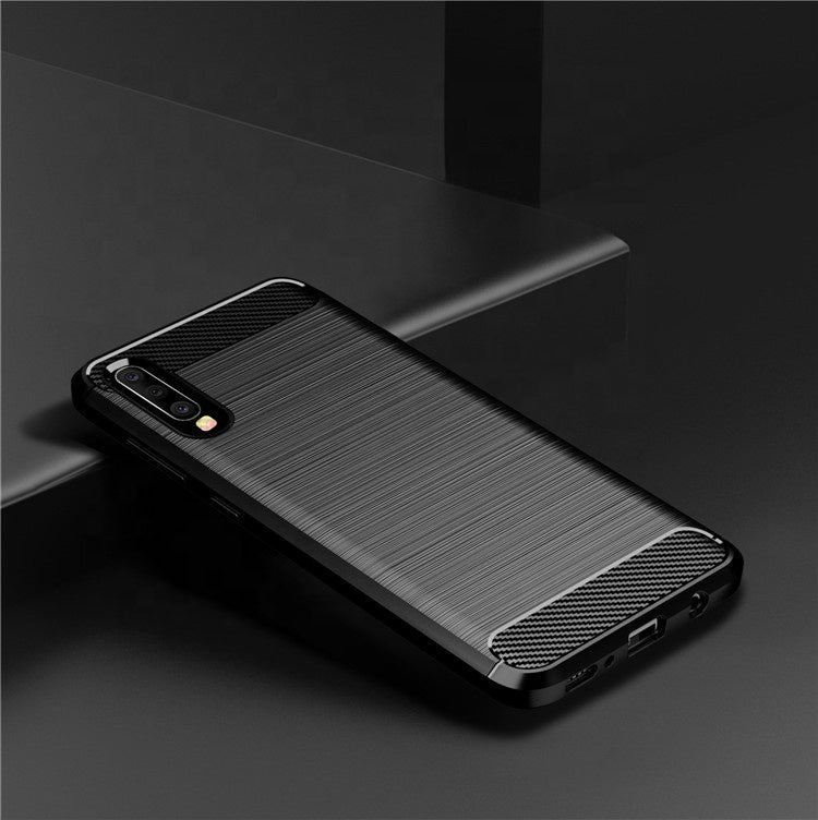 Techsuit - Carbon Silicone - Samsung Galaxy A70 / A70s - Black