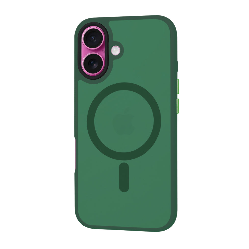 Techsuit - HaloFrost MagSafe Series - iPhone 16 Plus - Midnight Green