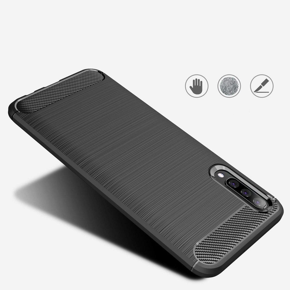 Techsuit - Carbon Silicone - Samsung Galaxy A30s / A50 / A50s - Black