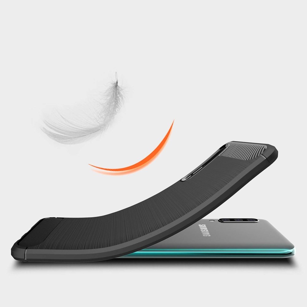 Techsuit - Carbon Silicone - Samsung Galaxy A30s / A50 / A50s - Black
