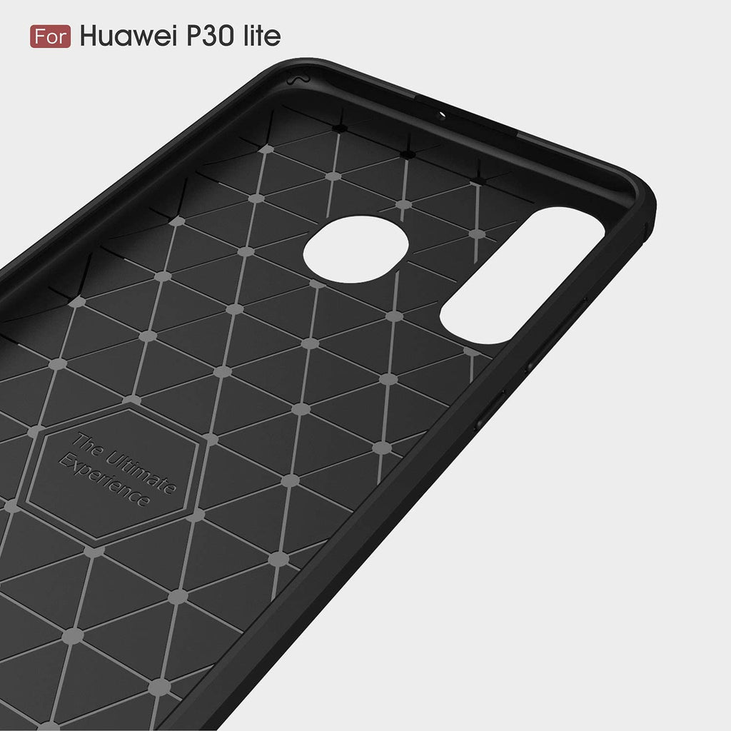Techsuit - Carbon Silicone - Huawei P30 lite / P30 lite New Edition - Black
