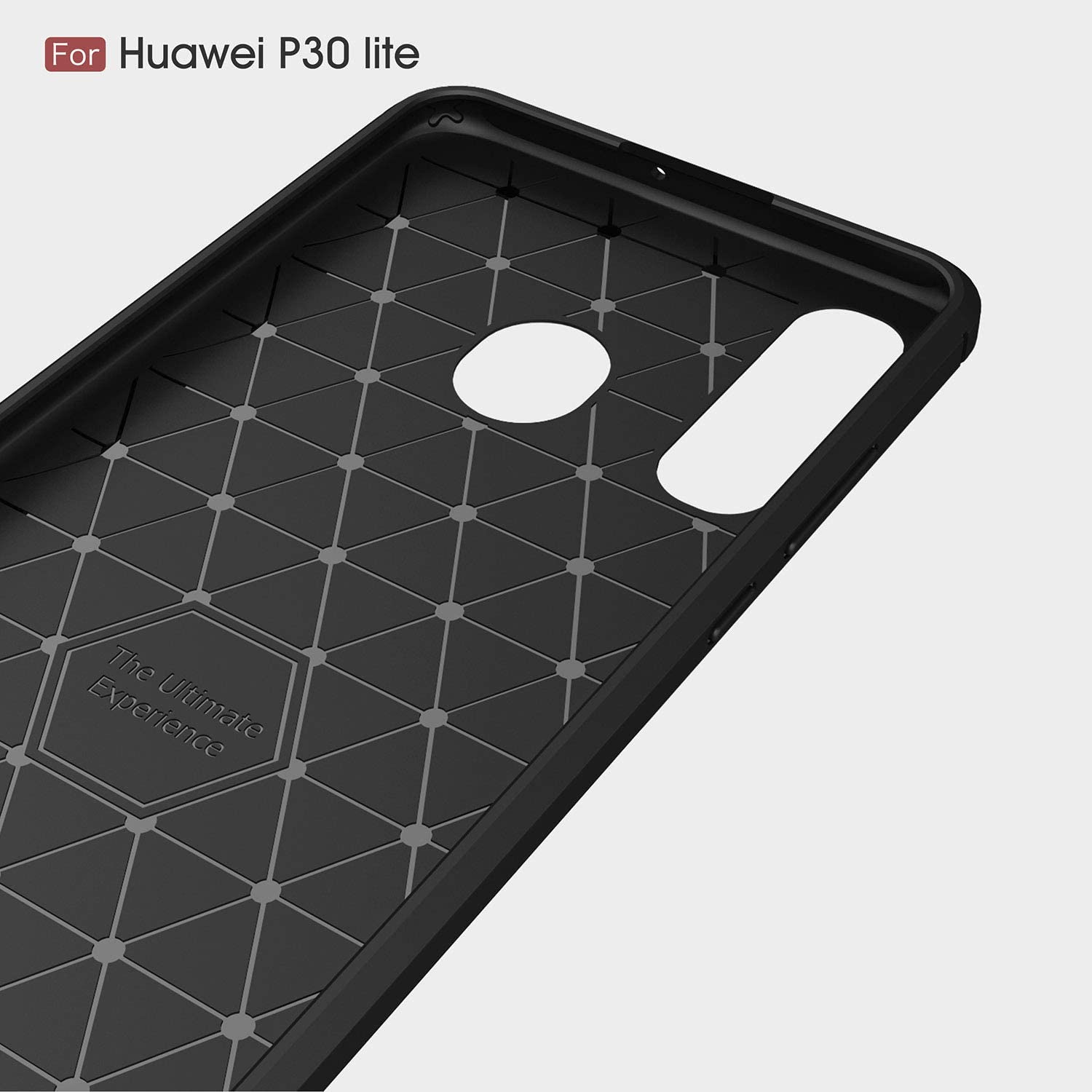 Techsuit - Carbon Silicone - Huawei P30 lite / P30 lite New Edition - Black
