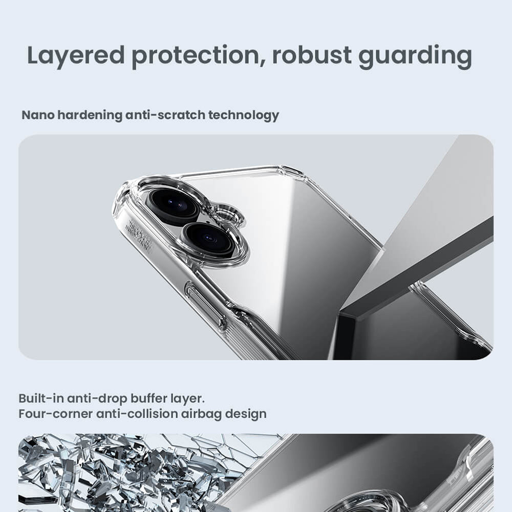 Nillkin - Nature TPU Pro Case - iPhone 16 Plus - Blue