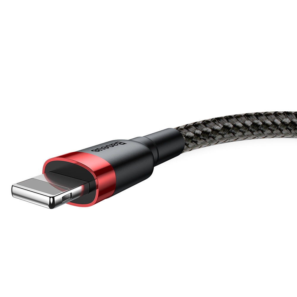 Baseus - Data Cable Cafule (CALKLF-C19) - USB to Lightning, 1.5A, 2m - Red Black