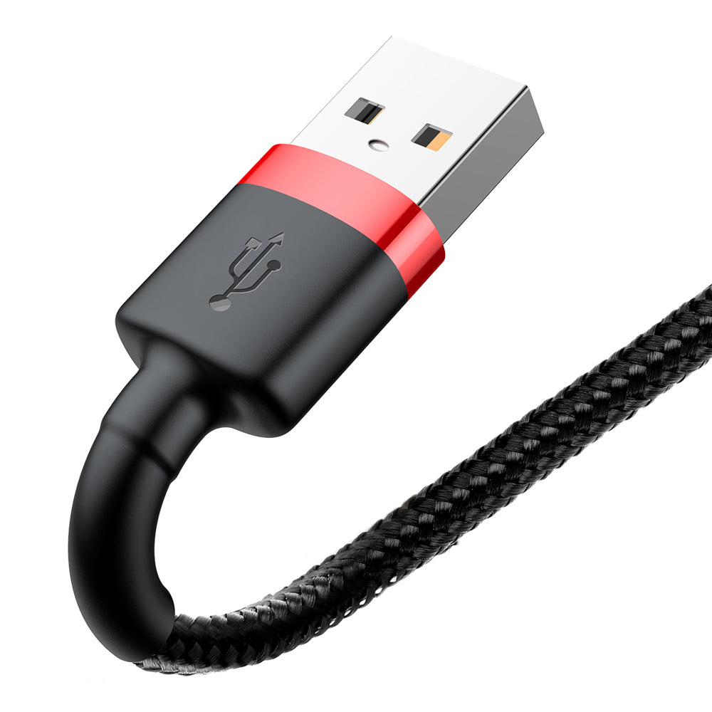 Baseus - Data Cable Cafule (CALKLF-C19) - USB to Lightning, 1.5A, 2m - Red Black