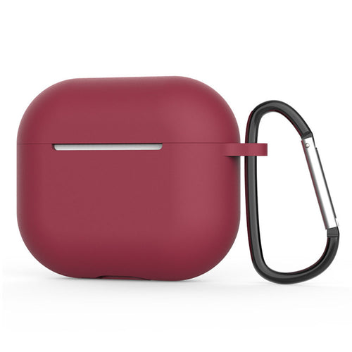 Techsuit - Silicone Case - for AirPods 4, Smooth Ultrathin Material - Bordeaux