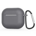 Techsuit - Silicone Case - for AirPods 4, Smooth Ultrathin Material - Gray