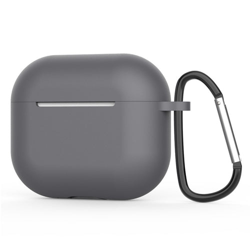 Techsuit - Silicone Case - for AirPods 4, Smooth Ultrathin Material - Gray