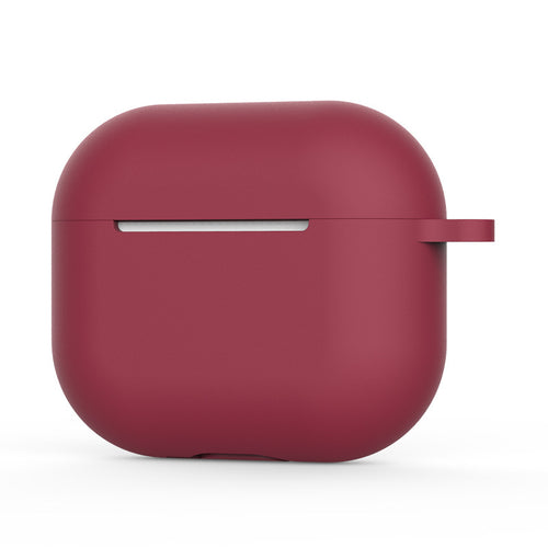 Techsuit - Silicone Case - for AirPods 4, Smooth Ultrathin Material - Bordeaux