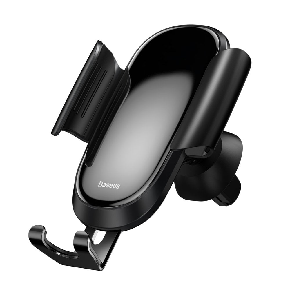 Baseus - Car Holder Future (SUYL-WL01) - Gravity Grip for Air Vent, 360° Adjustable, 4 - 6", Aluminum Alloy - Black