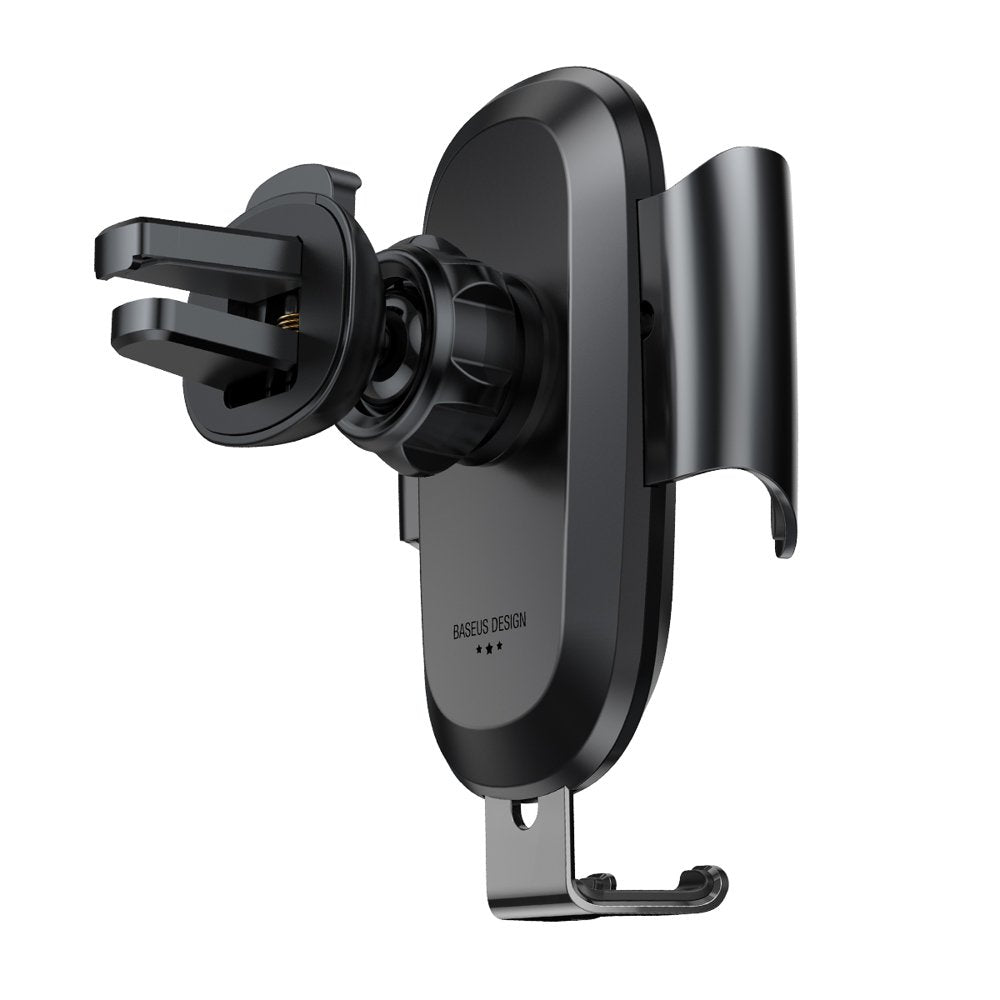 Baseus - Car Holder Future (SUYL-WL01) - Gravity Grip for Air Vent, 360° Adjustable, 4 - 6", Aluminum Alloy - Black