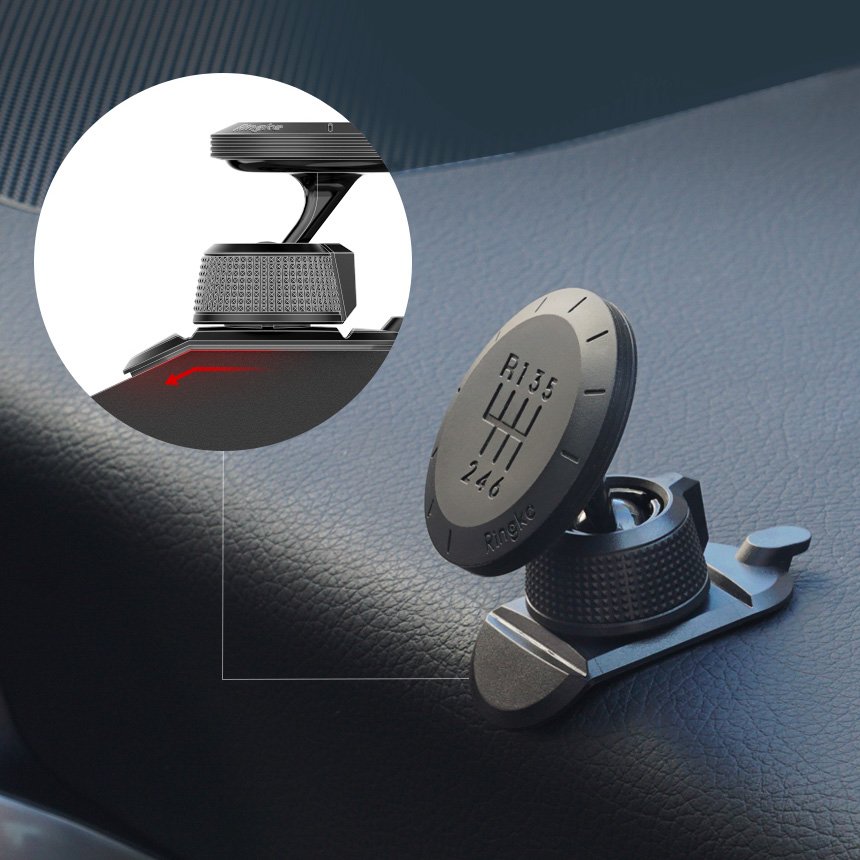 Ringke - Car Holder - Gear Mount Design for Dashboard - Black
