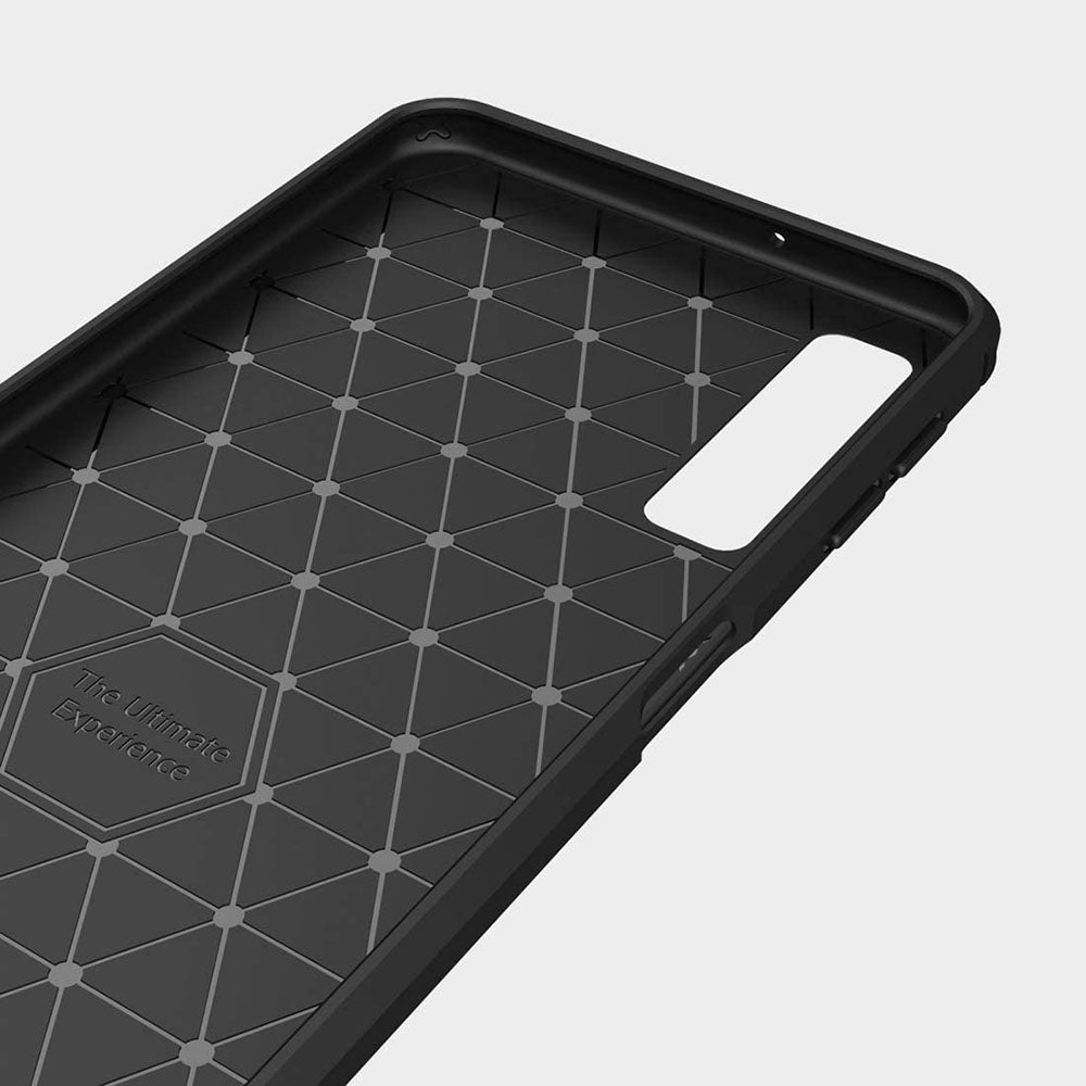 Techsuit - Carbon Silicone - Samsung Galaxy A7 2018 - Black