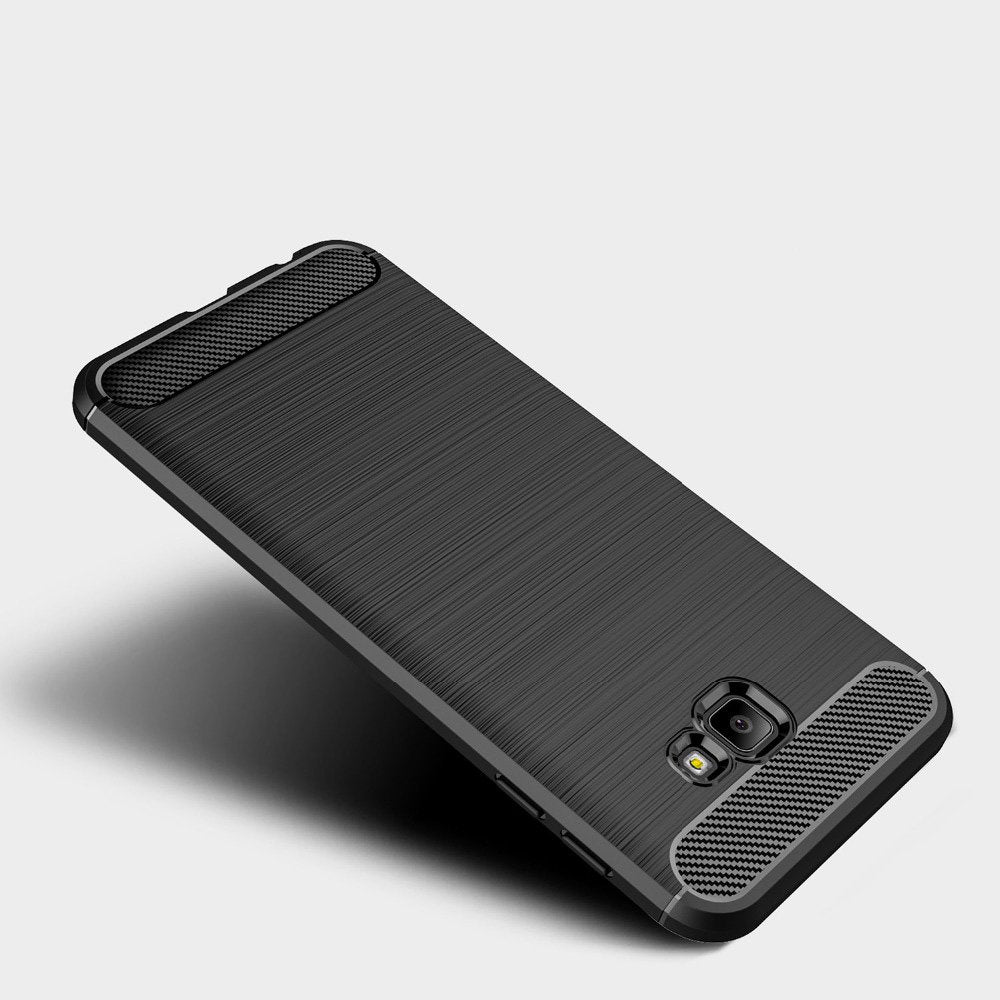 Techsuit - Carbon Silicone - Samsung Galaxy J4 Plus - Black