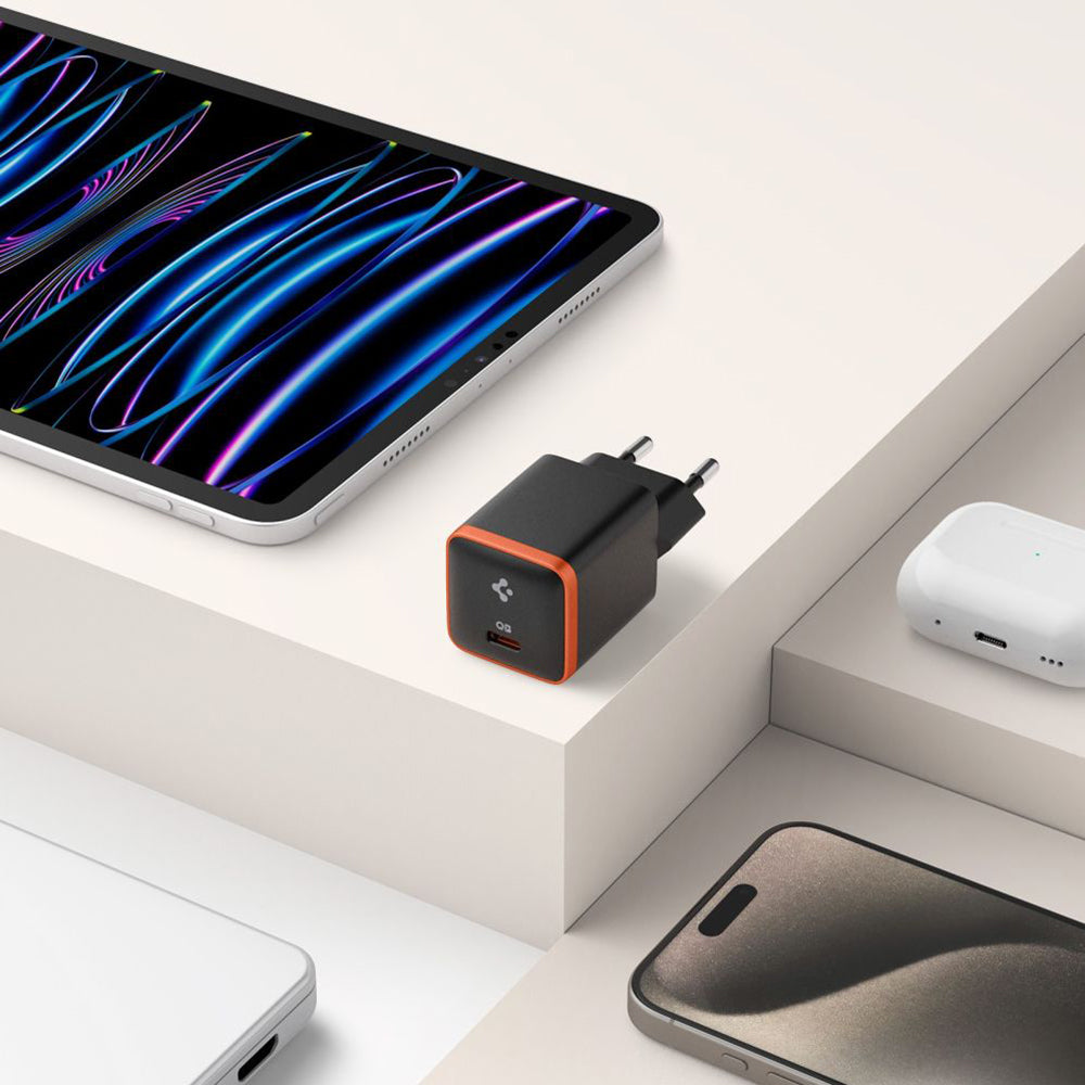 Incarcator Spigen (ACH08448), USB-C, PD 30W, Negru
