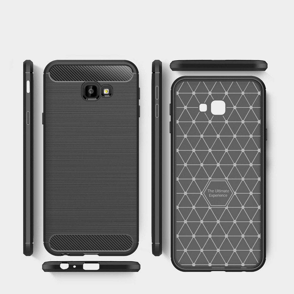 Techsuit - Carbon Silicone - Samsung Galaxy J4 Plus - Black