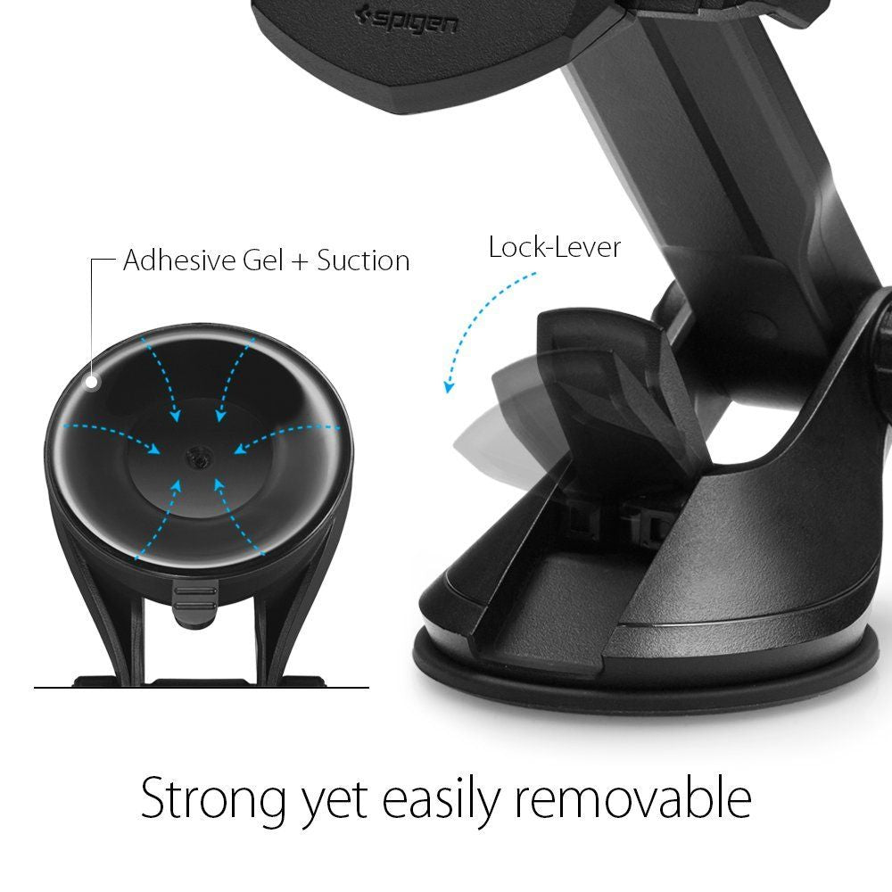 Spigen - Car Holder TS35 (000CG20917) - Automatic Lock for Dashboard, Windshield - Black