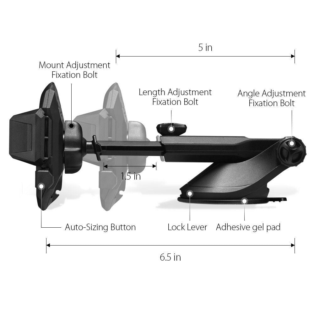 Spigen - Car Holder TS35 (000CG20917) - Automatic Lock for Dashboard, Windshield - Black