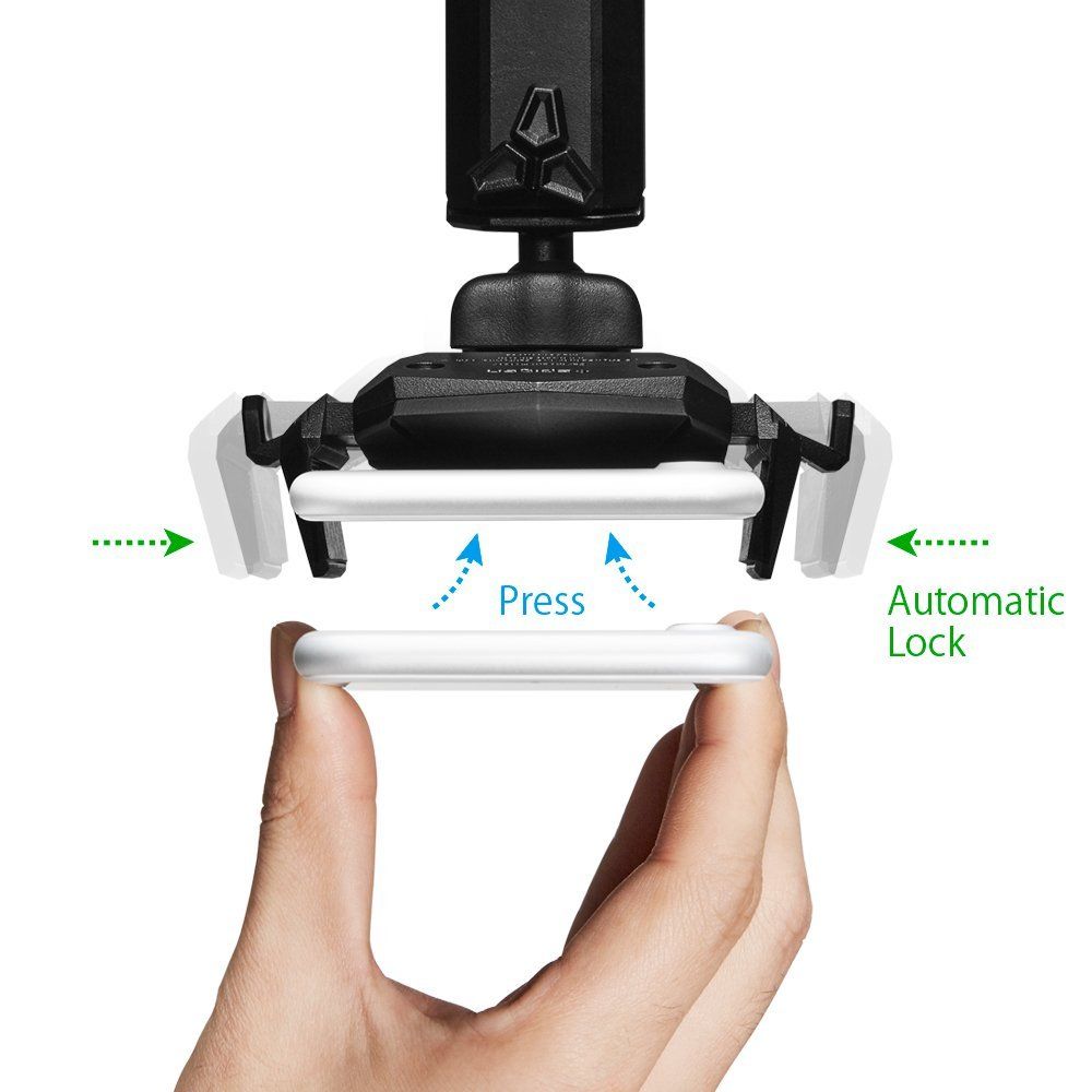 Spigen - Car Holder TS35 (000CG20917) - Automatic Lock for Dashboard, Windshield - Black