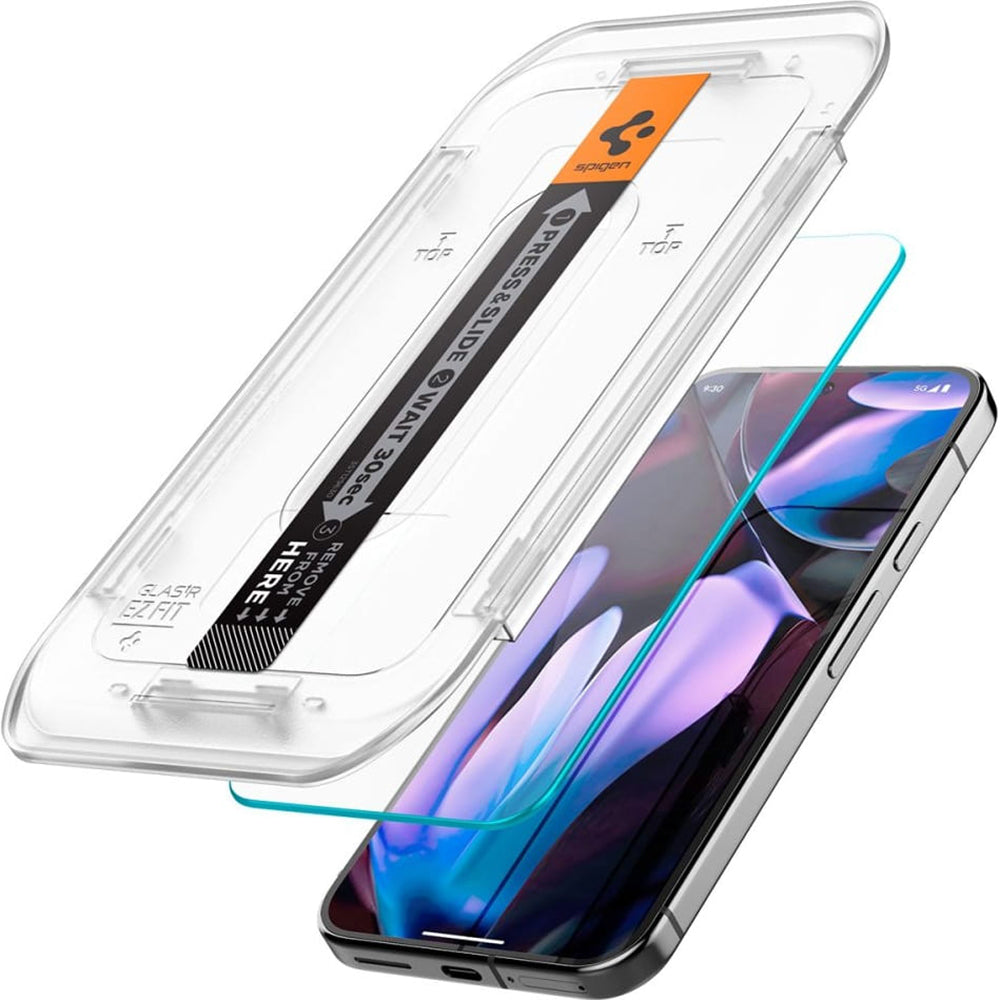 Spigen Folie de protectie Spigen (set de 2) Glas.tR EZ-FIT (AGL08445) compatibil cu Google Pixel 9 Pro XL, Transparent –